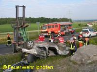Verkehrsunfall Höhe Bauschuttdeponie Iphofen