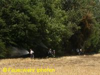 Getreideackerbrand bei Hoheim